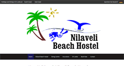 Desktop Screenshot of nilavelibeachhostel.com