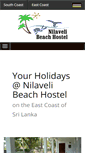 Mobile Screenshot of nilavelibeachhostel.com